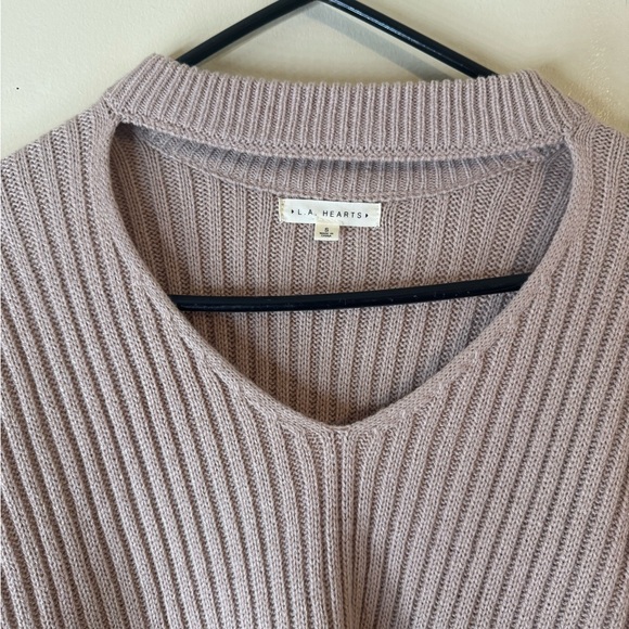 LA Hearts Muted Pink Keyhole Sweater size Small - Picture 3 of 4